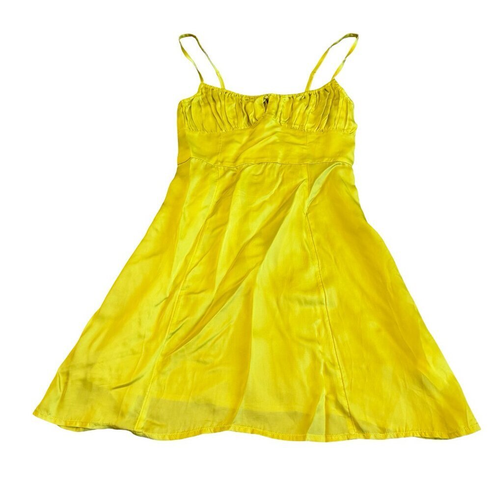 Urban Outfitters Spaghetti Strap Mini Dress Chartreuse Green Size XS Women's